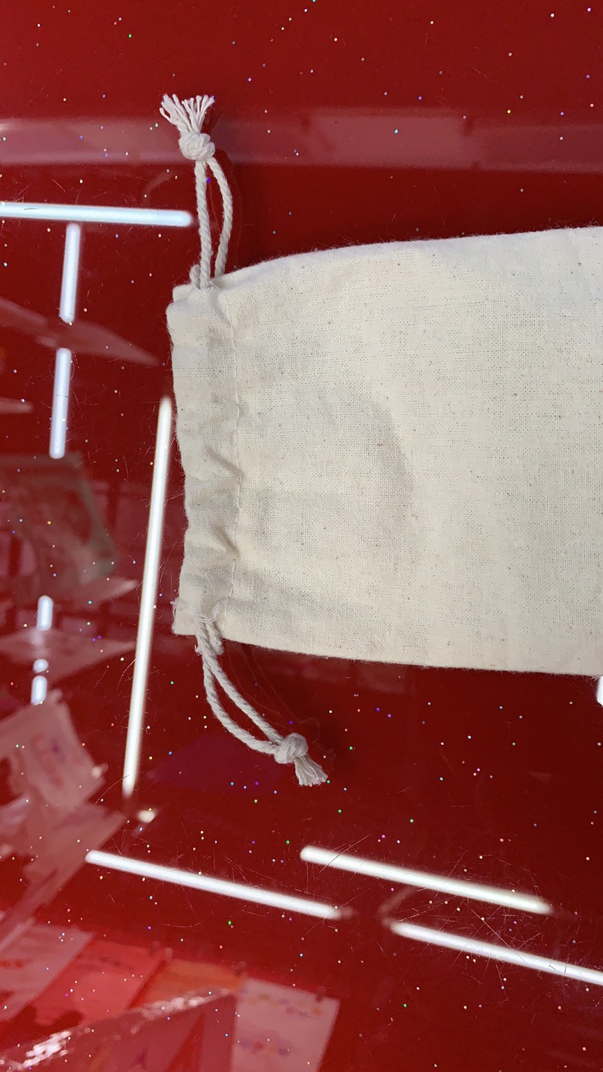 Drawstring bag, cotton bag, jewelry packaging bag detail image 5