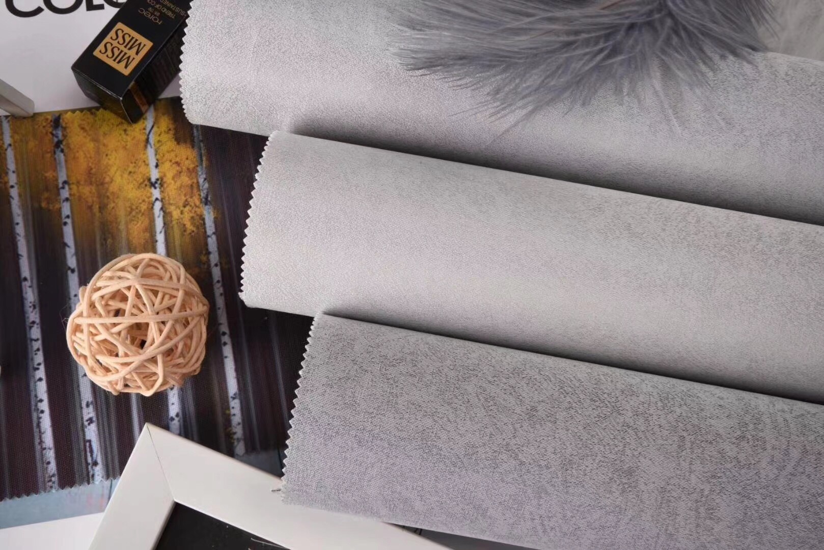 New wall fabric for living room background and bed background undefined