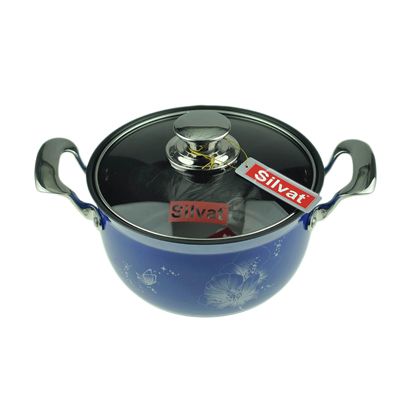Оригинальная корейская кухня, импортированная в оригинальной упаковке голубой универсальной высокой чистоты, суповая кастрюля 26cm