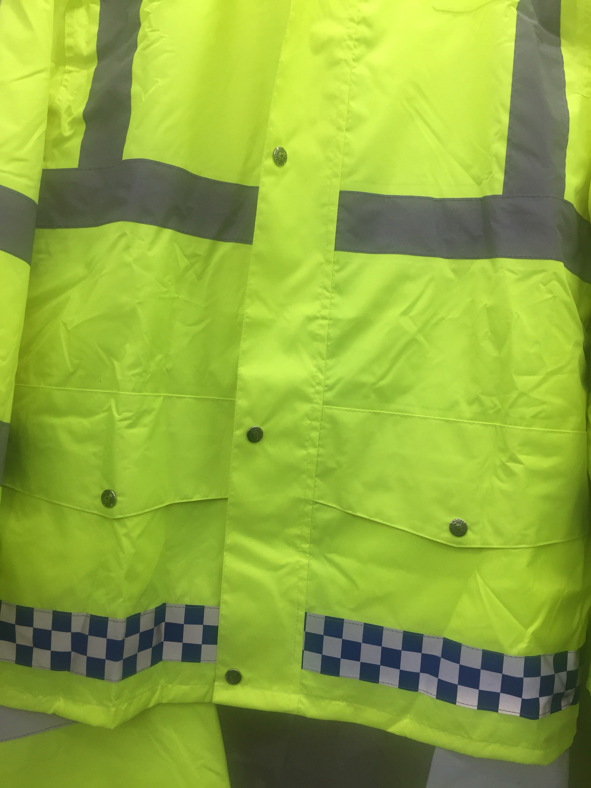 300D面料交通路政安全衣服套装雨衣可印字白底实物图