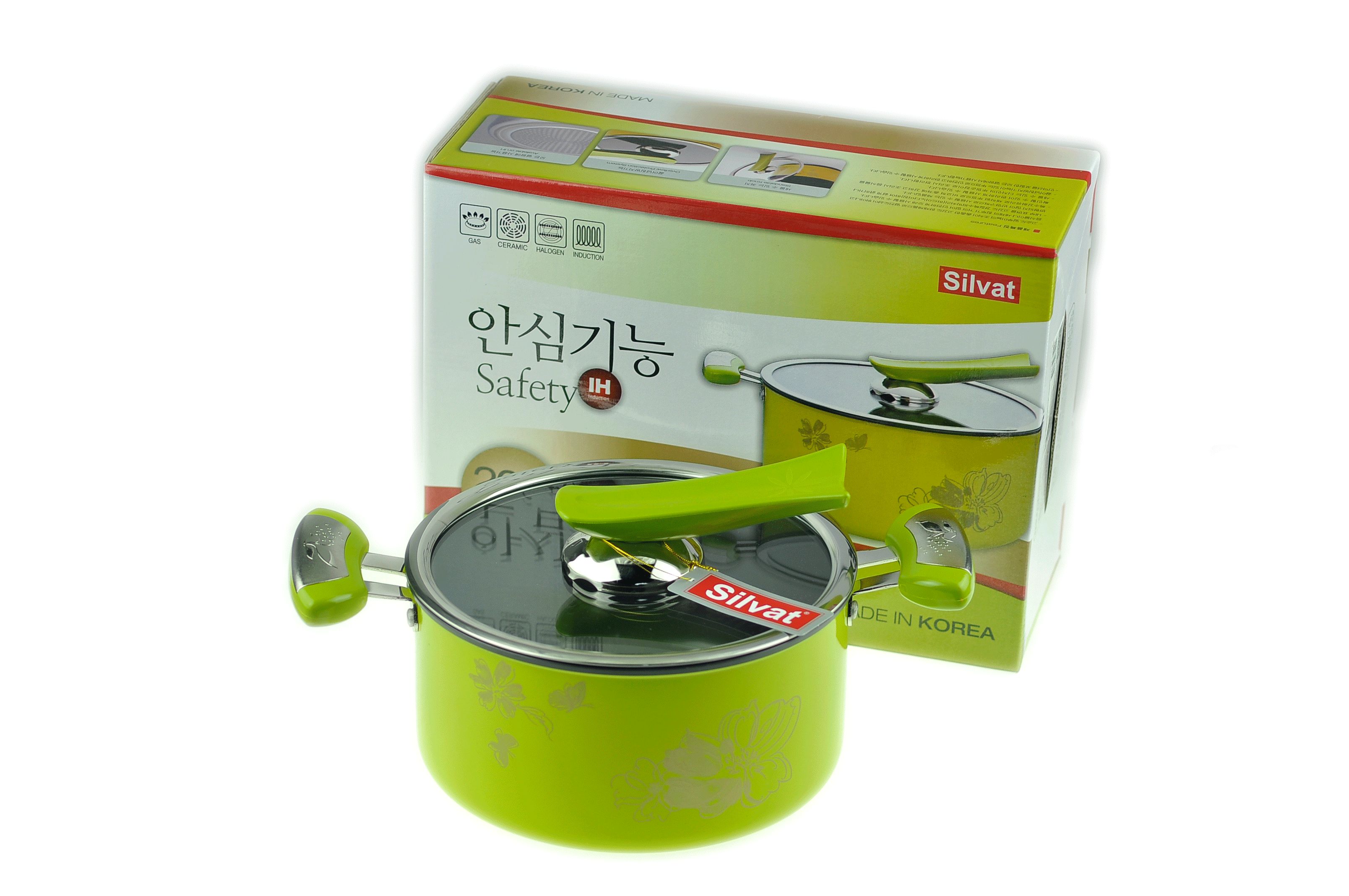 رمز المطبخ الكوري الأصلي استيراد 26 CM من المقلاة الخضراء Specification image