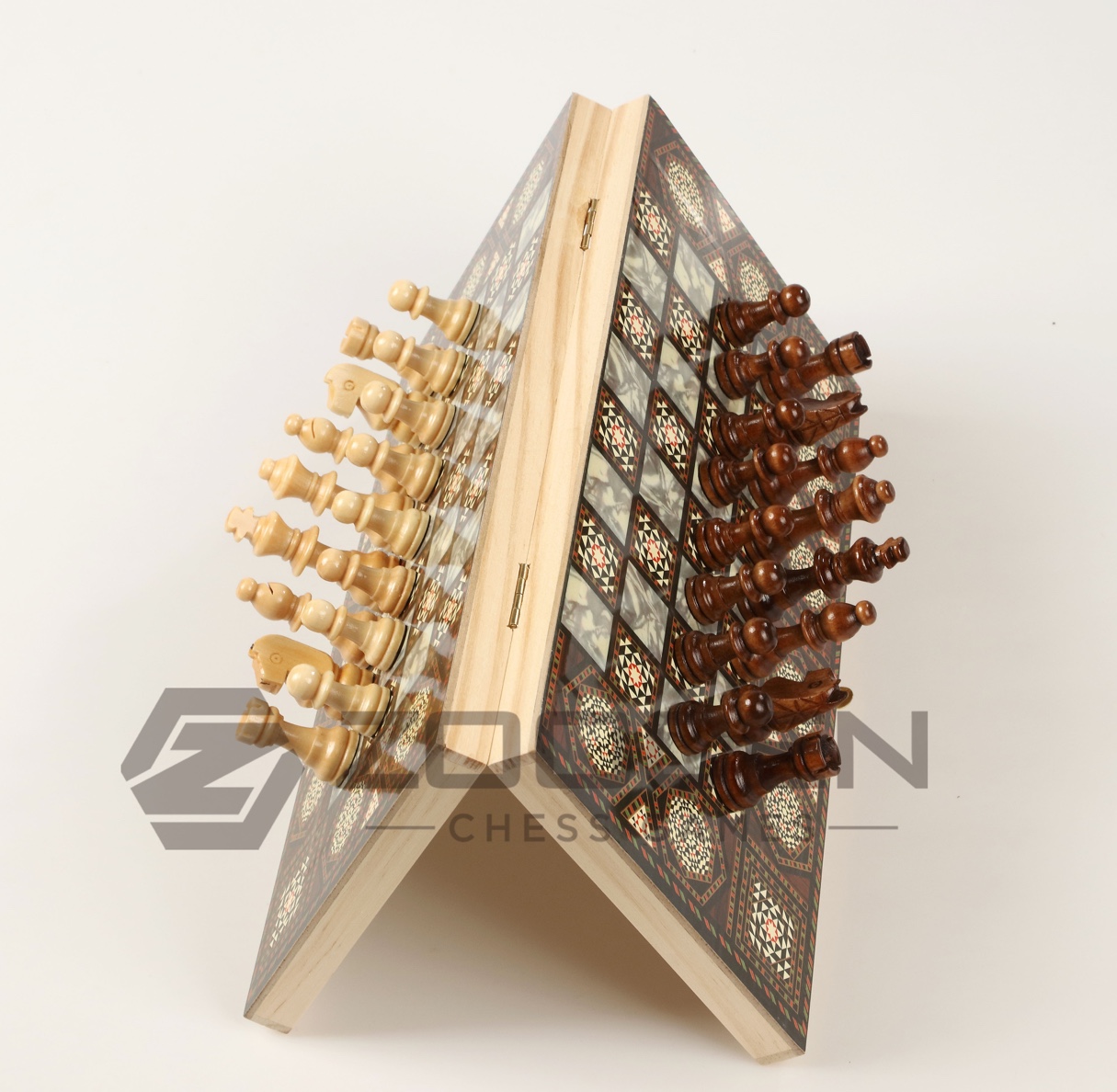 Wooden Magnetic Chess ZOOCEN Folding Wooden Chess Board With Magnetic Many styles thumbnail