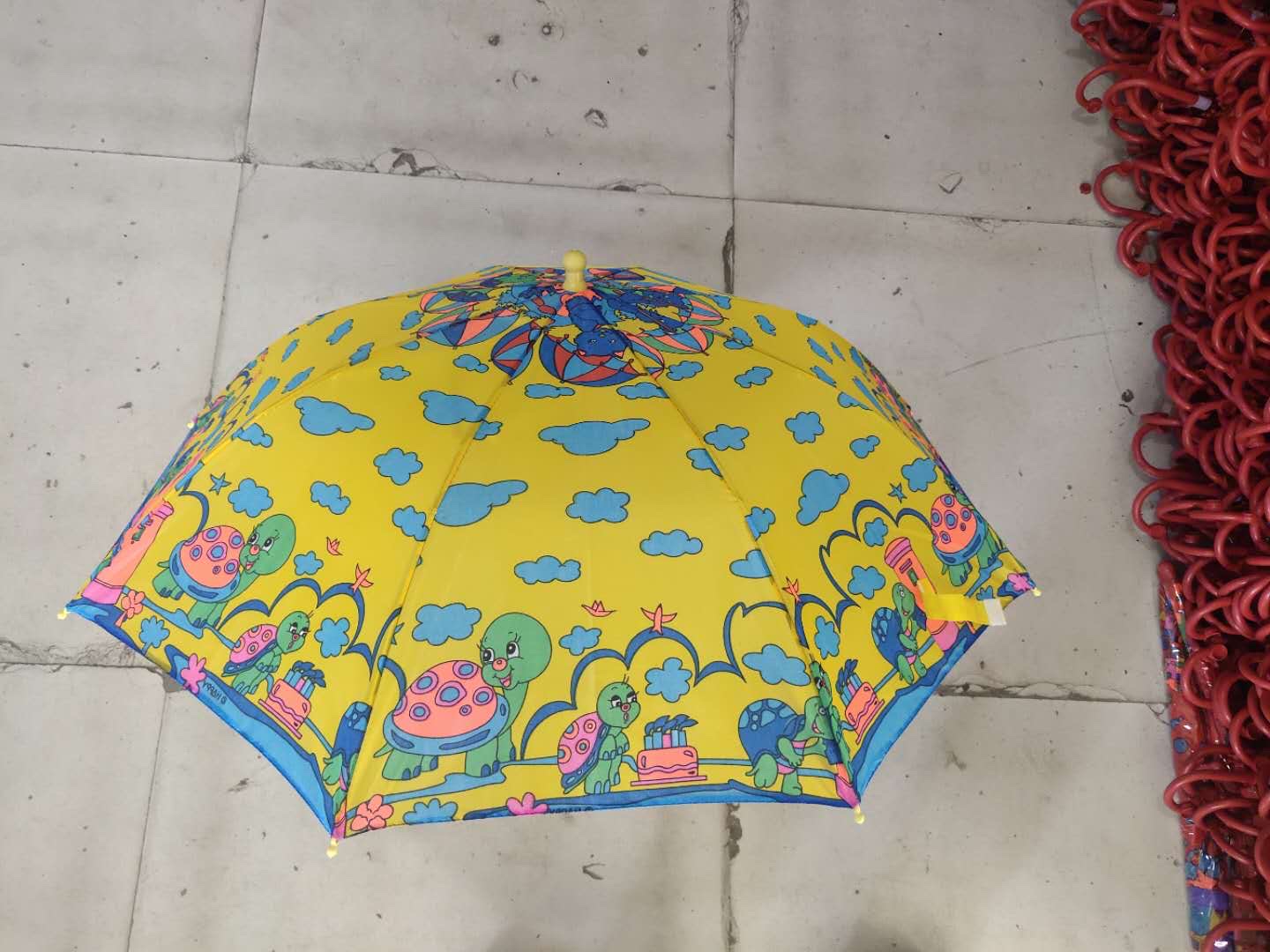 45cm8K nuevo patrón niño flor paraguas muchas flores detail image 3