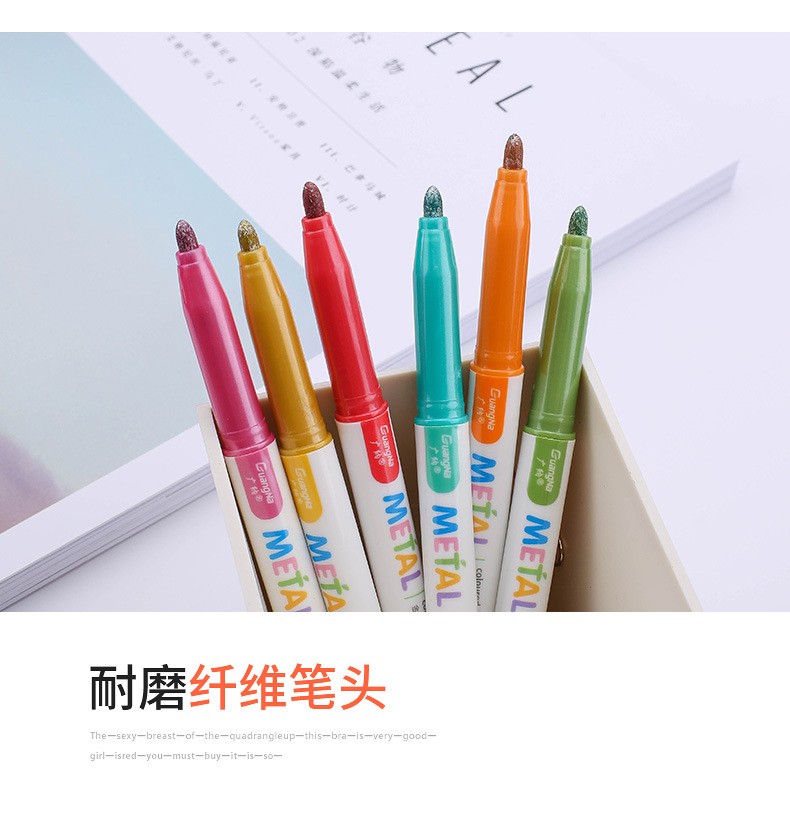 Brand direct sales: 580 12-color signature pens, greeting cards, DIY photo albums, black marker pens, and craft pens wholesale pic 7