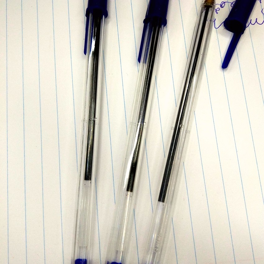 Vp934 Simple Plastic Ballpoint Pen 1.0 Copper Tip Smooth Hexagonal Ballpoint Pen 0.7 Minimalist Style undefined