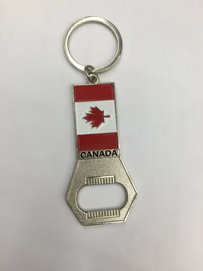Canadian Keychain Metal Keychain Metal Refrigerator Sticker Canadian Souvenir