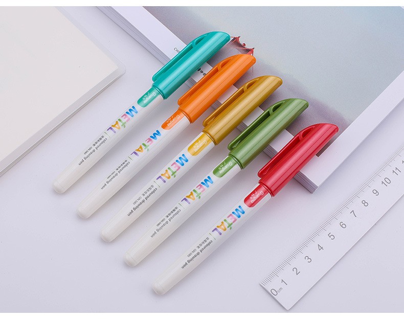 Brand direct sales: 580 12-color signature pens, greeting cards, DIY photo albums, black marker pens, and craft pens wholesale pic 11
