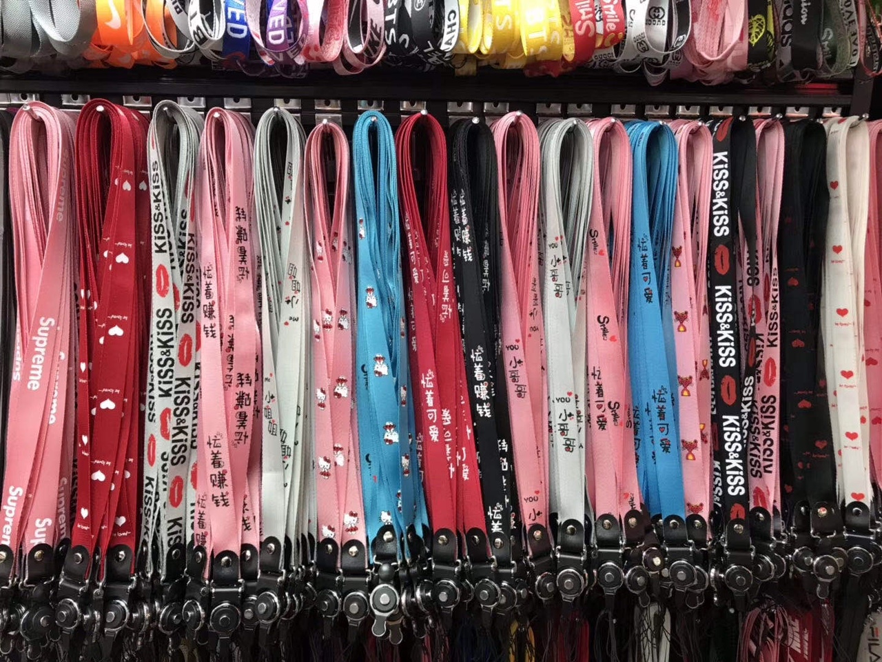 手机绳 龙虾扣手机挂绳 定制logo 提花手机绳