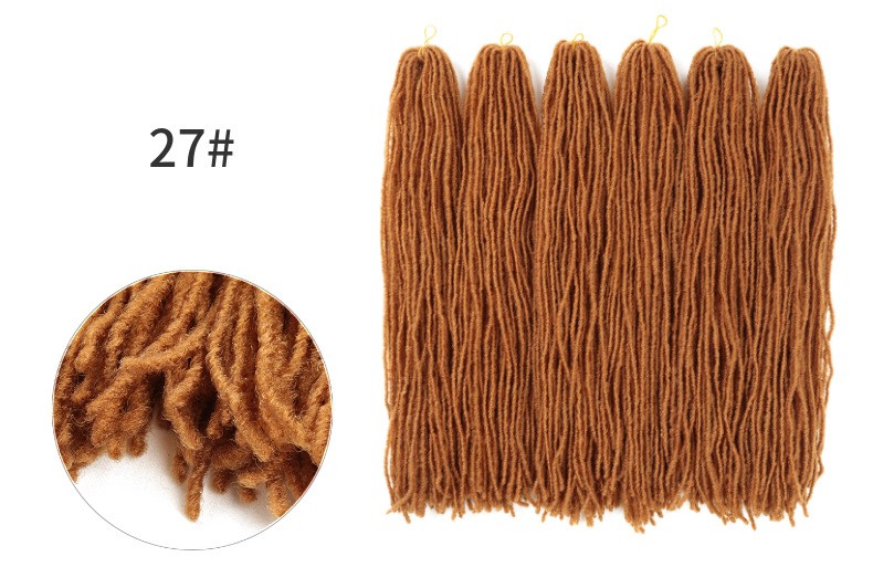 2020 New African solid braid space curly dreadlock wig detail image 8