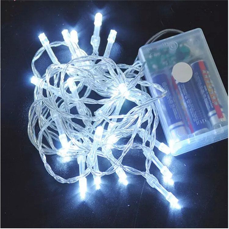 Factory direct sales of LED battery light strings and Christmas decorative small colored lights details Picture