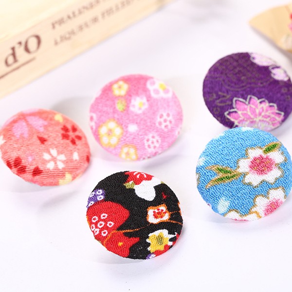 Wholesale of customizable Japanese style series fashionable and simple crepe fabric retro brooches, clothing headwear and pin accessories detail image 2