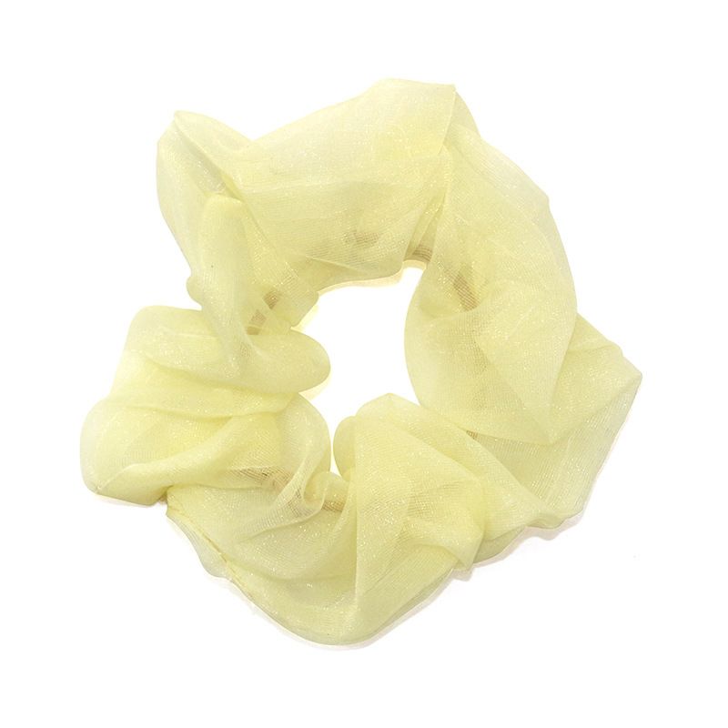 Korean influencer ins stylish large intestine hair bands, organza large intestine hair bands, fashionable women's headwear and hair band wholesale details Picture