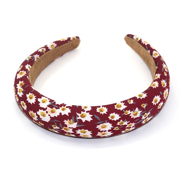 New sponge floral headband, versatile Daisy fabric headband and leopard print hair accessory from European and American fashion and creativity cross-border detail image 5