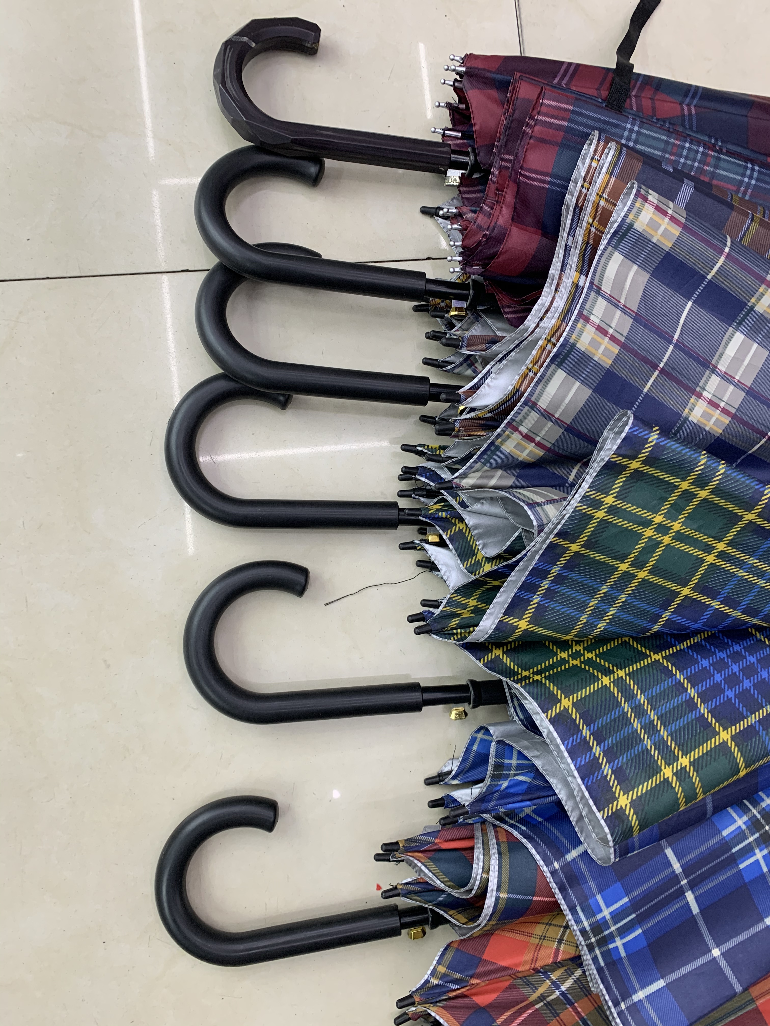 65公分8开双骨银胶格子不去！详情图1