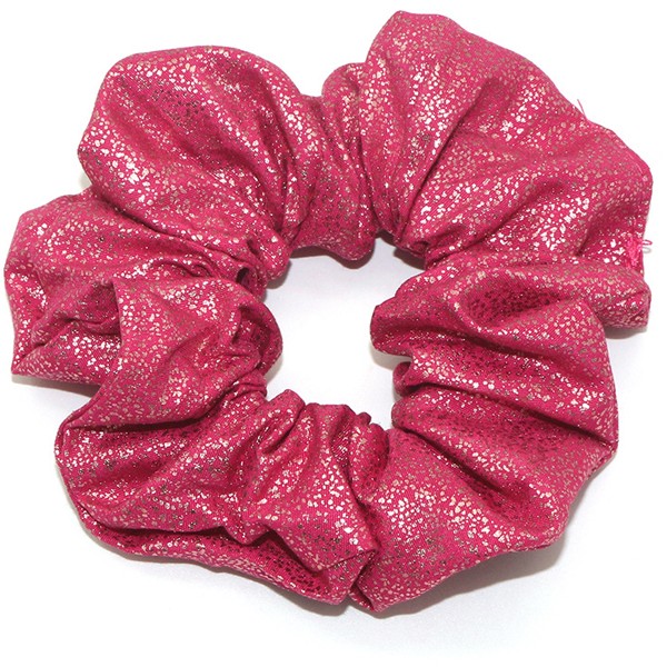 2020 New European and American fashion and creative large intestine circle women's leather fabric hair band elastic elastic band hair tie detail image 5