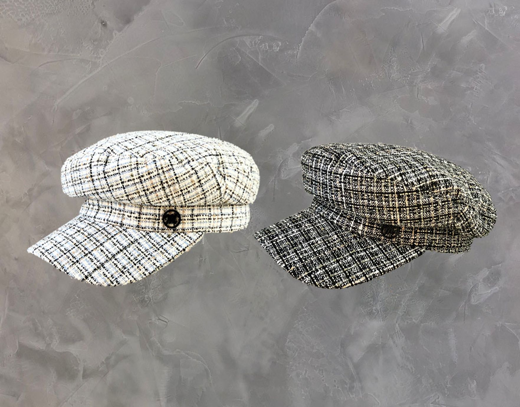 Yiwu Selection small fragrance style grain army cap autumn winter /38380 full figure