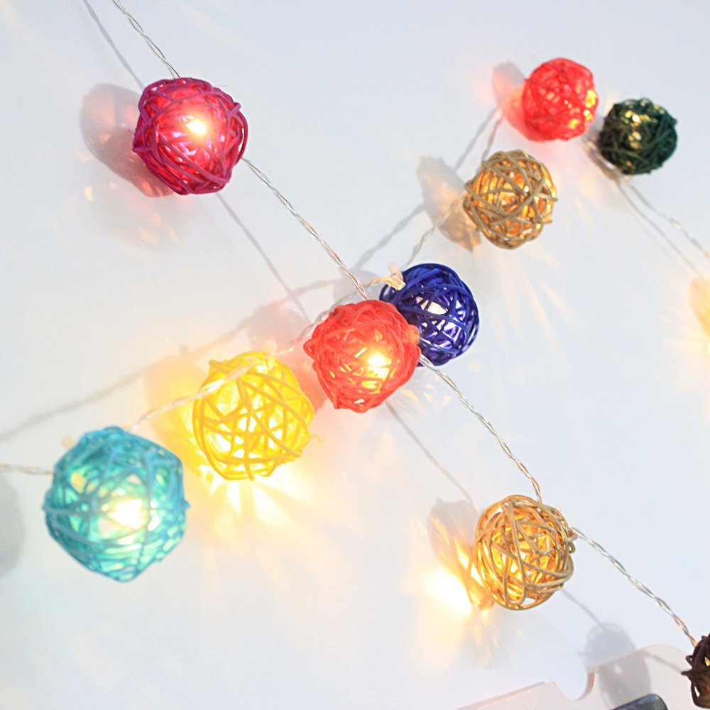 Wholesale of LED Thai sepak light strings, bedroom decorative lights, starry sky lights, Christmas festival small colorful lights, battery models Application Scenario