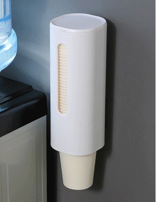 Disposable cup holder Household cup holder drinking machine dustproof water cup holder wall hanging single tube paper cup automatic object holder