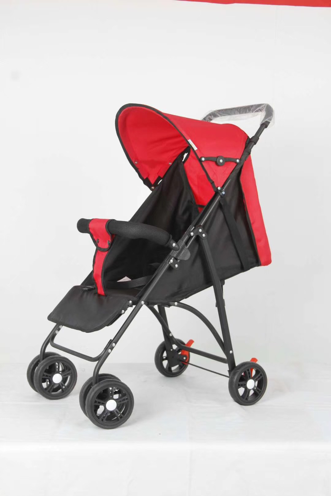 A simple, portable and foldable baby stroller that can be used for sitting or lying down detail image 1