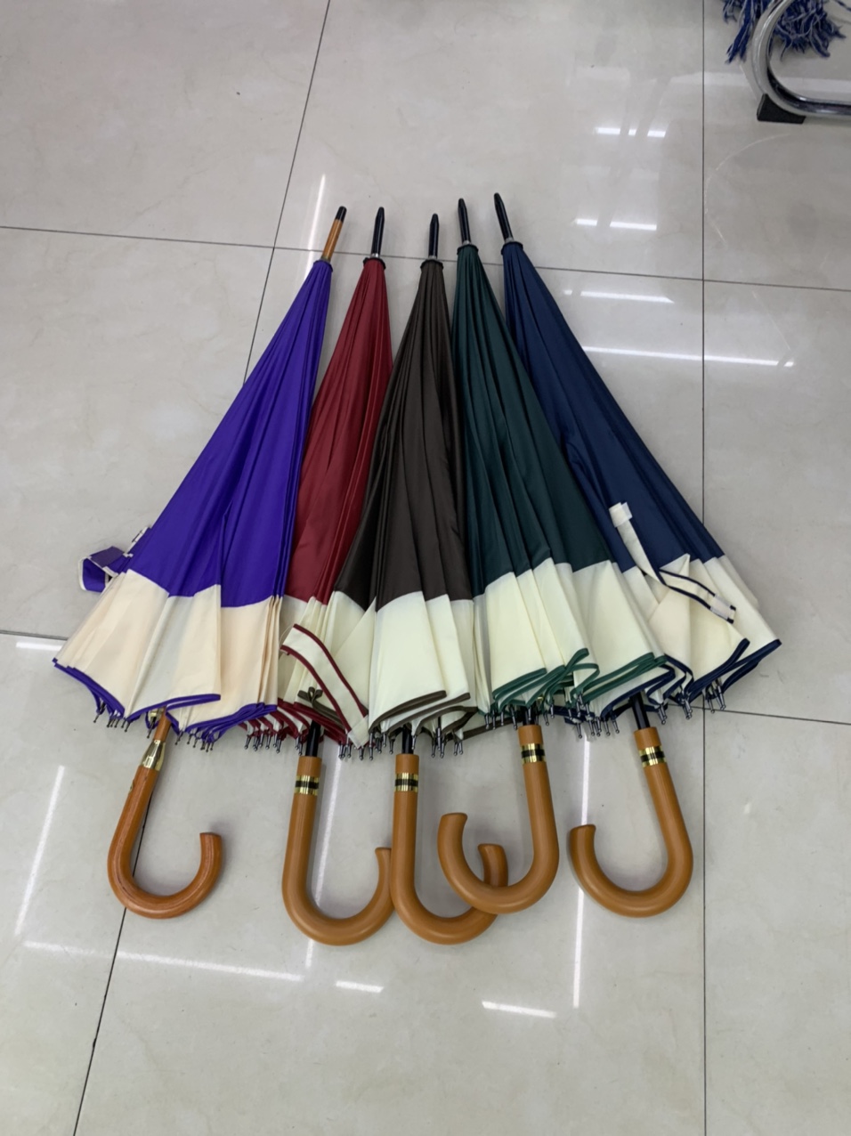 65公分16开碰织布接边伞