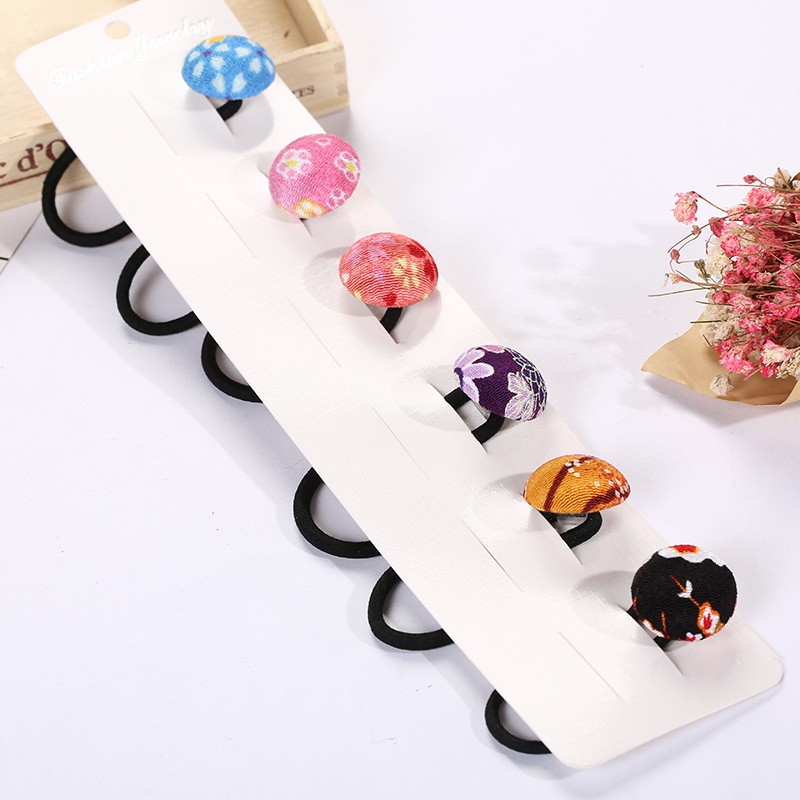 Wholesale of accessories: Japanese fabric, Japanese-style hair accessories, buttons, bouquets, handcrafted hair bands, leather bands, cute headbands, fashionable OL detail image 2
