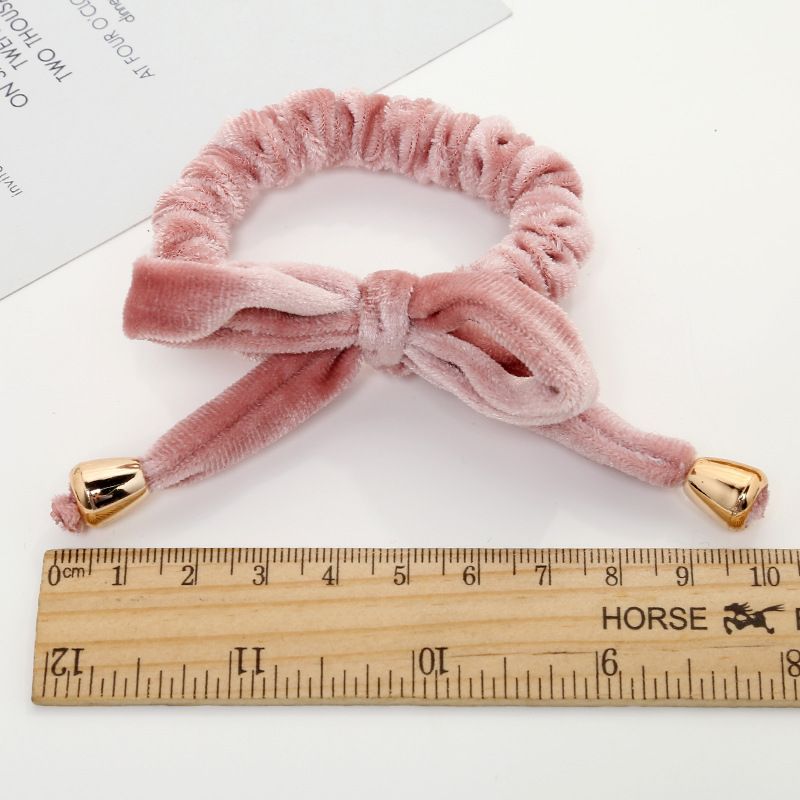 New Korean-style fashionable printed fabric hair band, women's rubber band with pearl pineapple pendant, hair band available for customization
