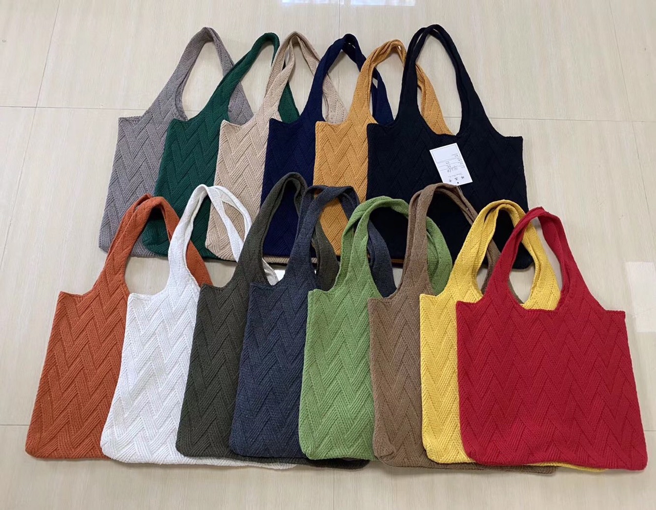 Woolen Bag Women 2020 New Fashion Korean Version Of Fashion Knitted Tote Bag With Large Capacity Portable Fashion Bag