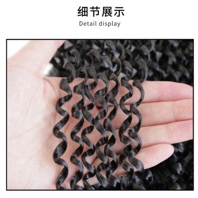 Peluca trenzas africanas fibra química alta temperatura seda trenzas triples detail image 2