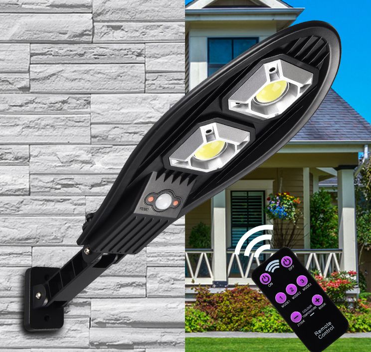 Integrated solar body sensor small street lamp with remote control outdoor courtyard waterproof lamp thumbnail