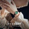 女神经典真皮防水手表，最款新款时尚百搭手表，最流行的绿色带钻表面。产品图