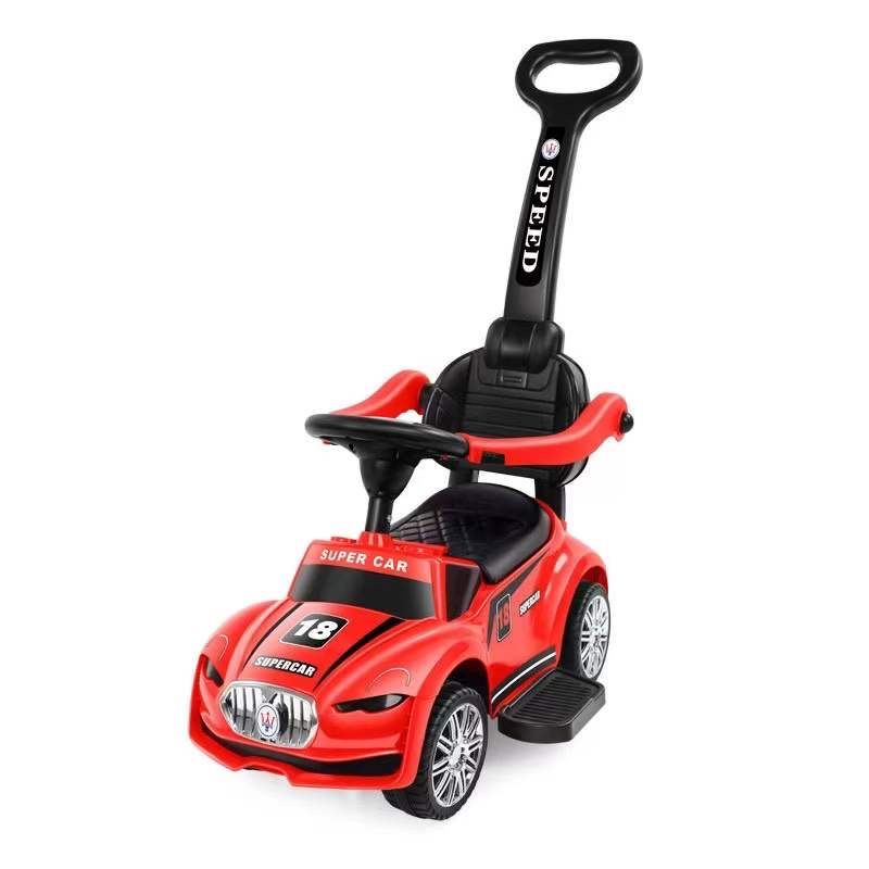 The hand-pushed walking aid is multi-functional