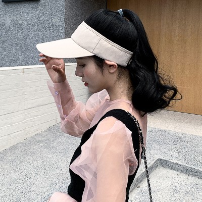 New fashionable one-piece wig, cap strap, hat wig, high ponytail, European and American supply manufacturer in stock detail image 5