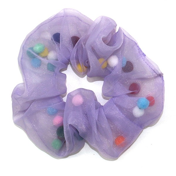 Korean Ogensha large intestine hair band, a popular sweet bun hairstyle, donut fabric hair tie, and women's hair accessory detail image 2