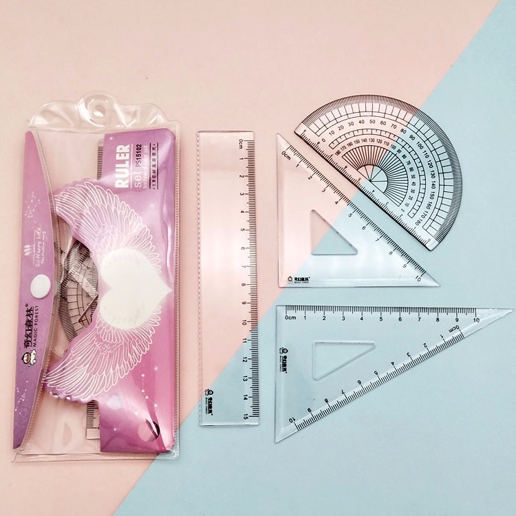 Wholesale Fantasy Forest student universal rulers, plastic injection-molded hard rulers, popular rulers pic 2