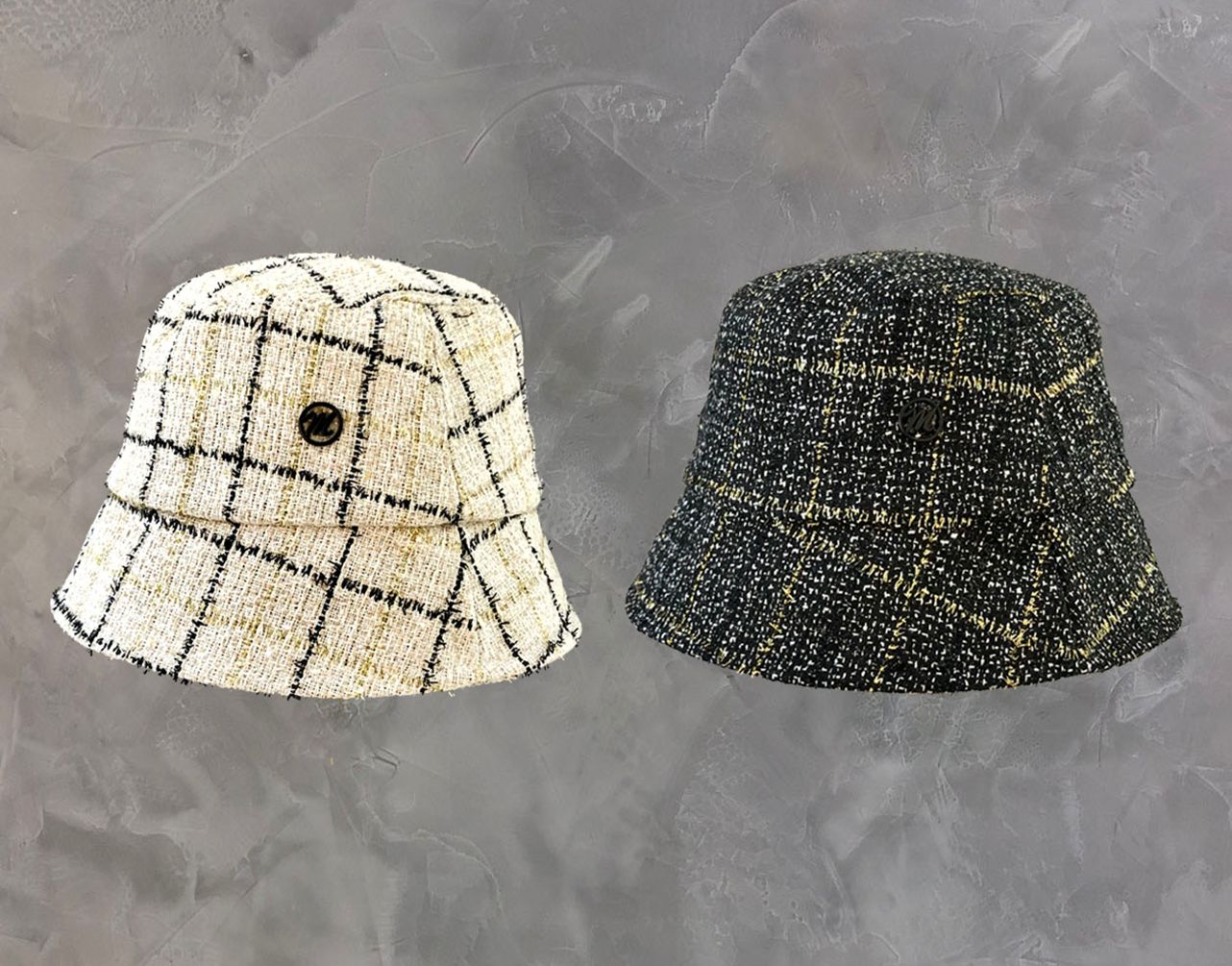 Yiwu Selection small fragrance style grain bucket hat autumn/winter /38380 full figure