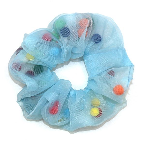 Korean Ogensha large intestine hair band, a popular sweet bun hairstyle, donut fabric hair tie, and women's hair accessory Specification image