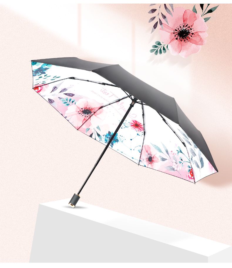 The Red Leaf Show Umbrella For Women Both Sunny And Rainy Mori Retro Sun Umbrella Compact Portable Sun Protection And Uv Protection details Picture
