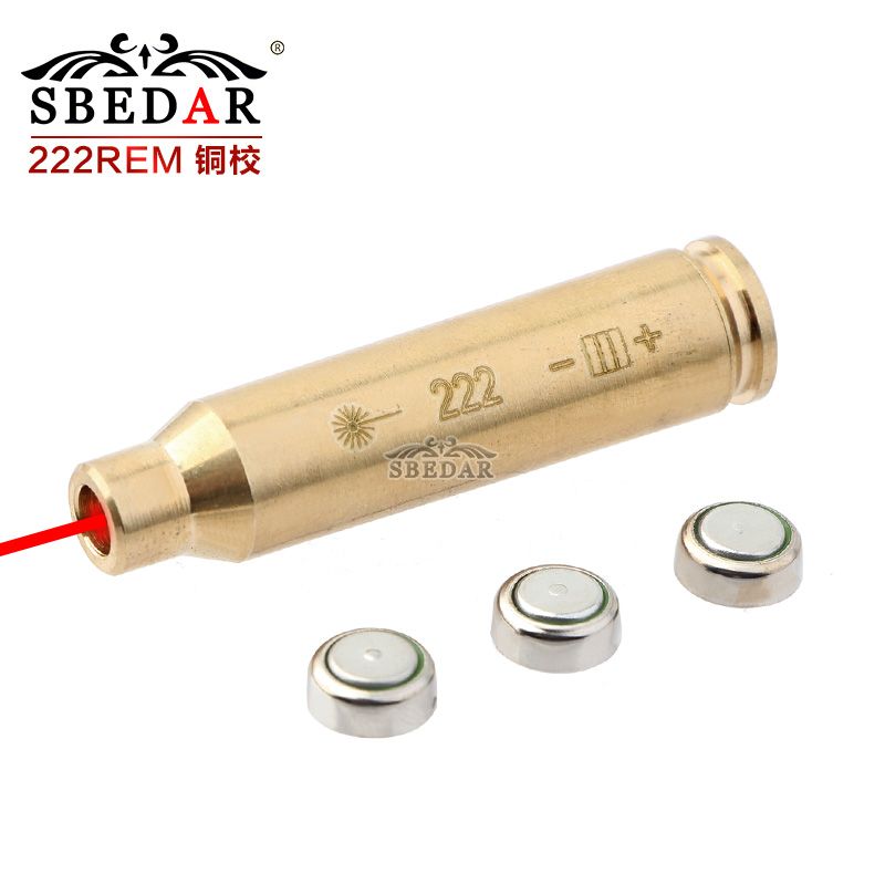 All copper bullet zeroing device 222 red laser calibrator Snipe calibration device