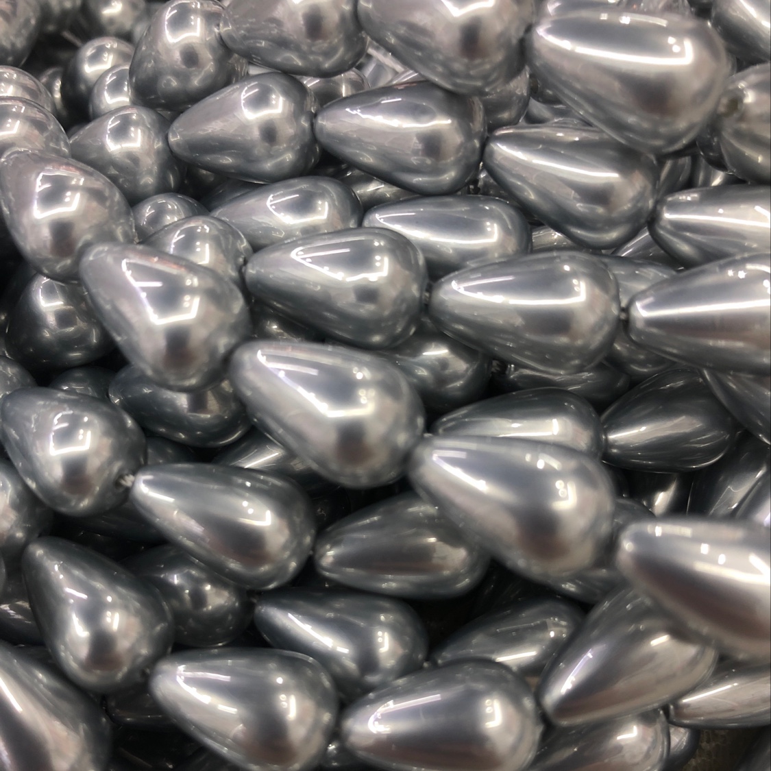 10*15 straight-hole water-drop imitation beaded beads details Picture