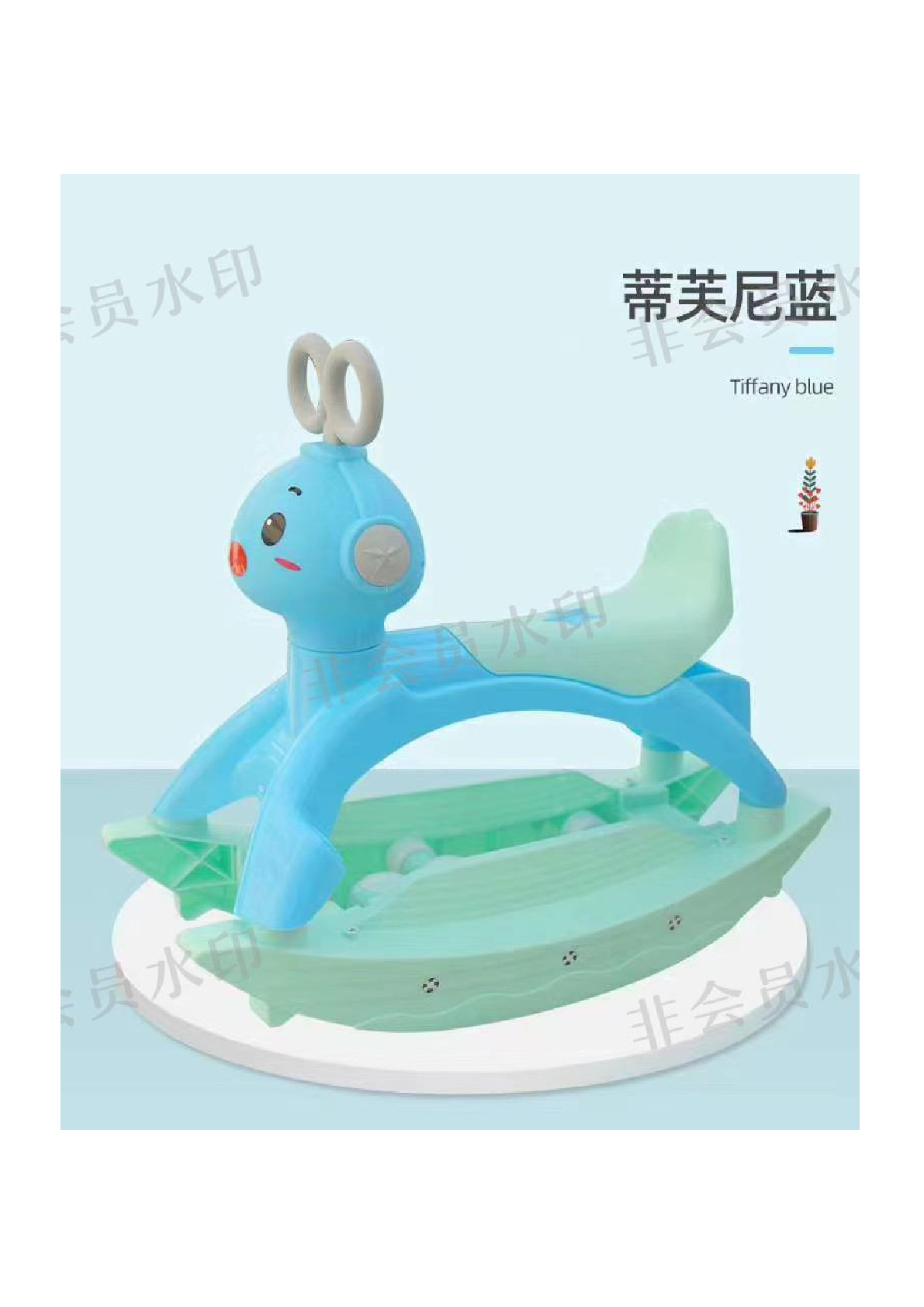 Two-in-one rocking horse and riding bike detail image 2