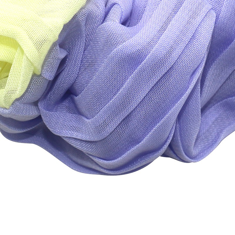 Wholesale of new candy-colored fabric chiffon hair bands for cross-border autumn and winter, fashionable and versatile large intestine hair accessories and hair ties detail image 5