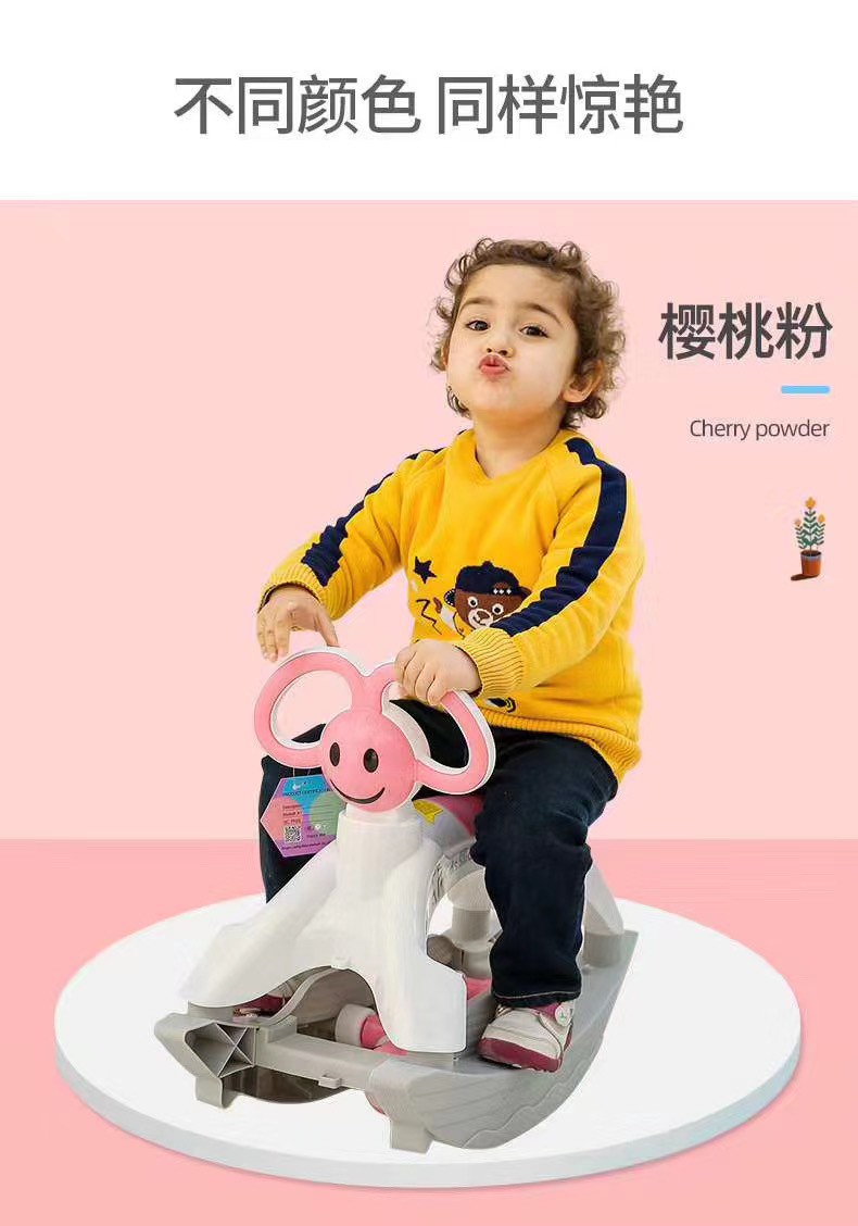 Two-in-one rocking horse and riding bike detail image 1