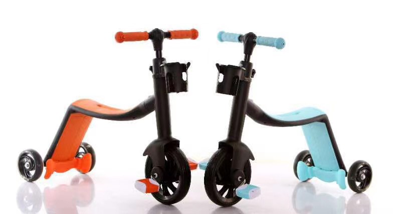 The three-in-one scooter can be sat on or ridden detail image 3