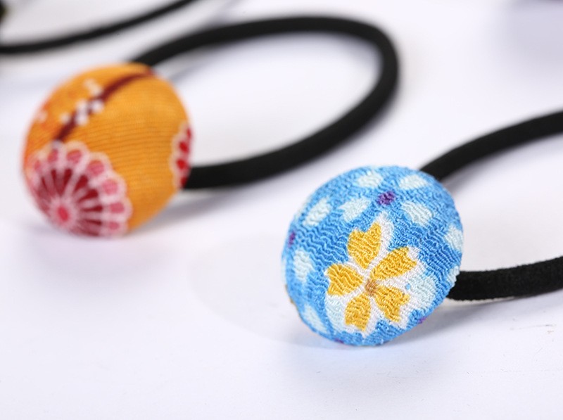 Wholesale of accessories: Japanese fabric, Japanese-style hair accessories, buttons, bouquets, handcrafted hair bands, leather bands, cute headbands, fashionable OL detail image 4
