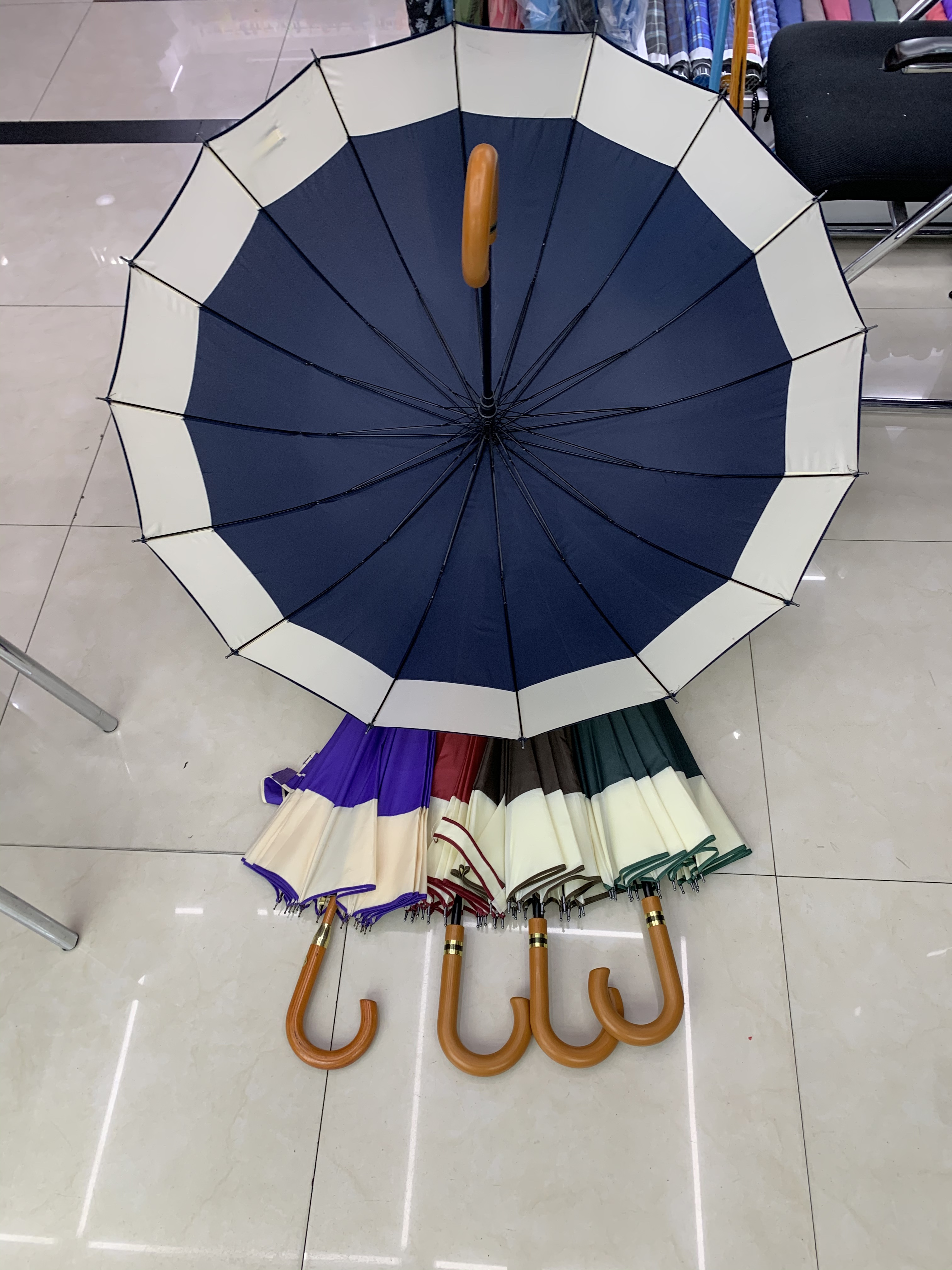 65公分16开碰织布接边伞详情图1