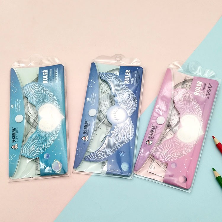 Wholesale Fantasy Forest student universal rulers, plastic injection-molded hard rulers, popular rulers pic 1