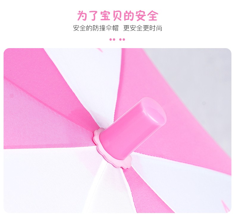 Red Umbrella Official Straight Children's Umbrella Girls Boys Ultra-Light Portable Primary School Kindergarten Long Handle Rain And Sunshine Dual Use undefined