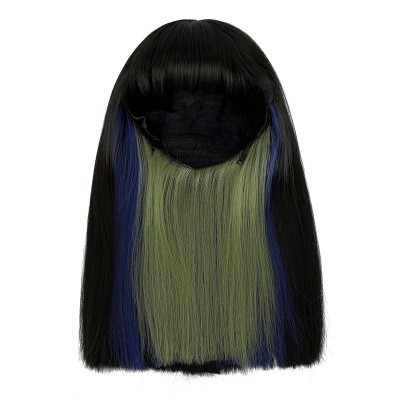 A new style of women's wig, a Korean fashion and realistic one-cut straight wig detail image 5