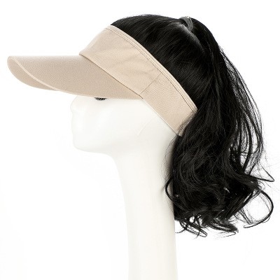 New fashionable one-piece wig, cap strap, hat wig, high ponytail, European and American supply manufacturer in stock detail image 2