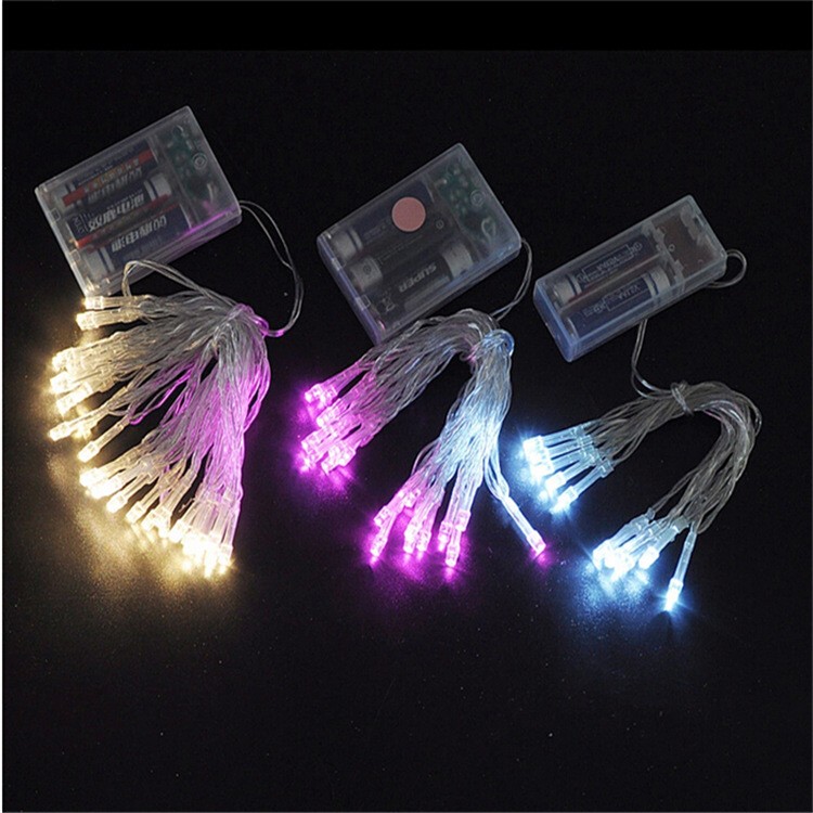 Factory direct sales of LED battery light strings and Christmas decorative small colored lights detail image 1